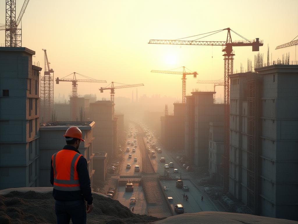 Chantier de construction à Paris
